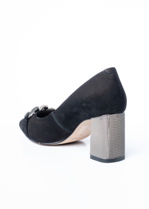 Pantofi de piele naturala Epica 1427 negri [8]