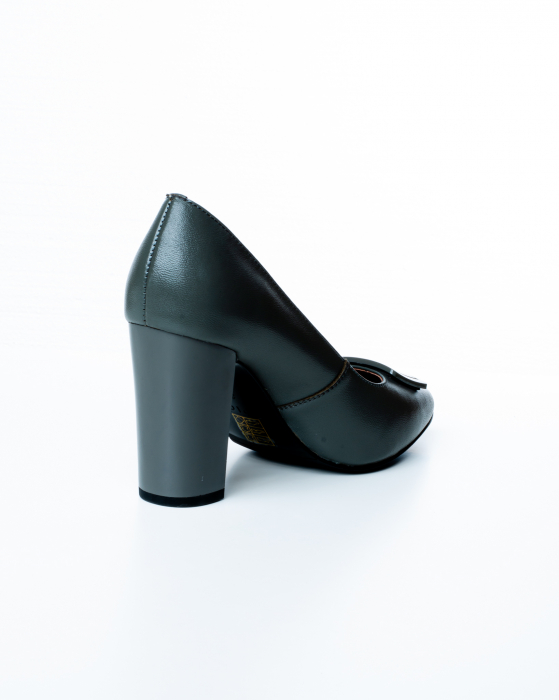 Pantofi de piele naturala Epica 1488 - 9 cm  vernil [5]
