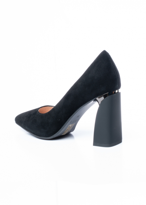 Pantofi de piele naturala Epica 1489 negri [8]