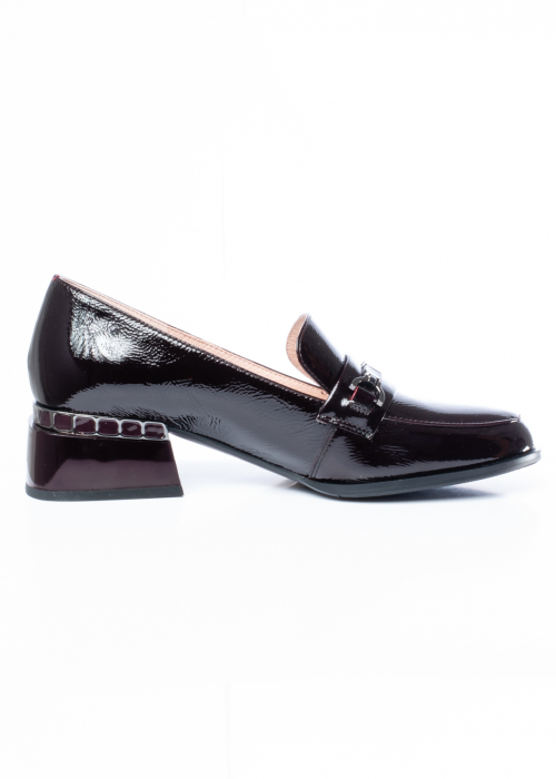 Pantofi de piele naturala Epica 1490 bordo [5]