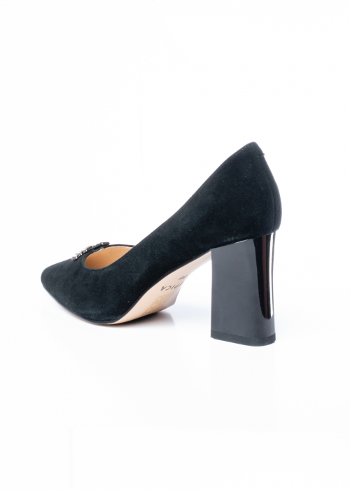 Pantofi de piele naturala Epica 1545 negri [8]