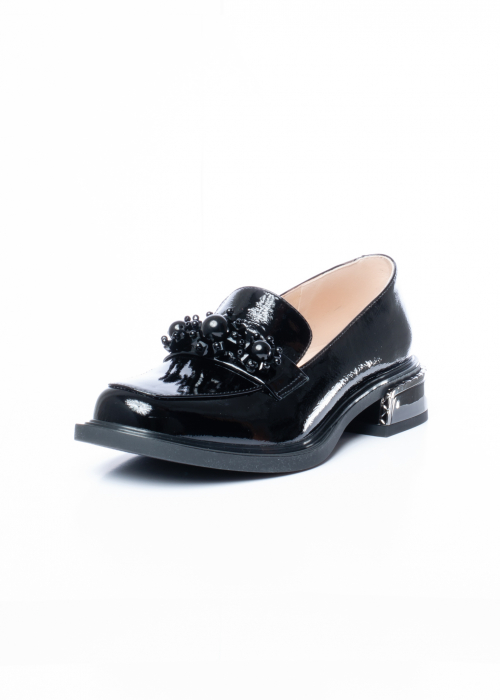 Pantofi de piele naturala Epica 1611 negri [2]
