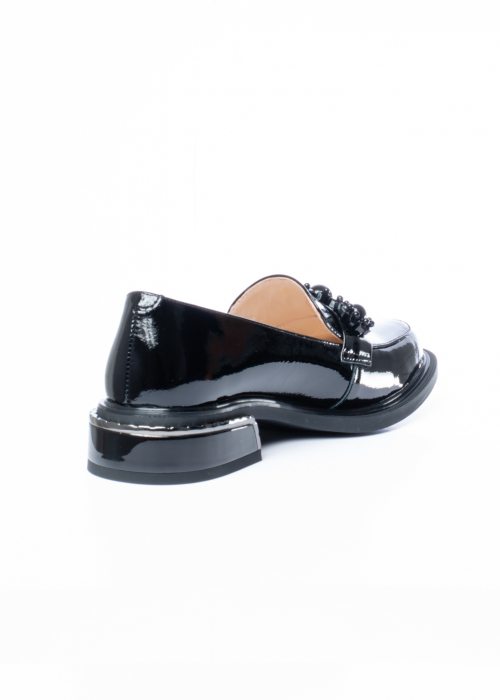 Pantofi de piele naturala Epica 1611 negri [6]