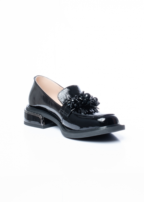 Pantofi de piele naturala Epica 1611 negri [4]