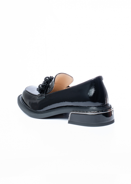 Pantofi de piele naturala Epica 1611 negri [8]