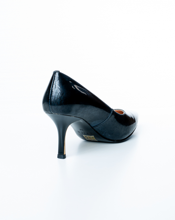 Pantofi de piele naturala Epica 2461 - 7 cm  negri [5]