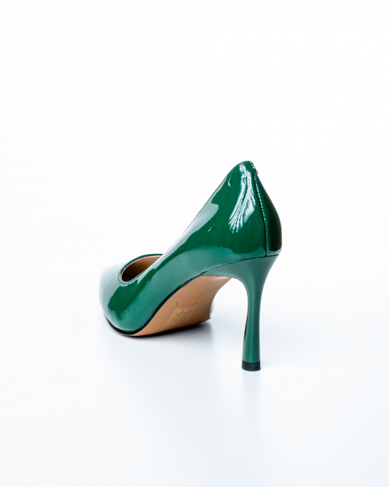 Pantofi de piele naturala Epica 2463 - 8 cm  verzi [7]