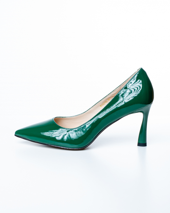 Pantofi de piele naturala Epica 2463 - 8 cm  verzi [8]