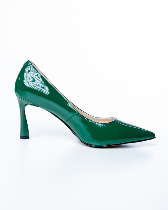 Pantofi de piele naturala Epica 2463 - 8 cm  verzi [4]