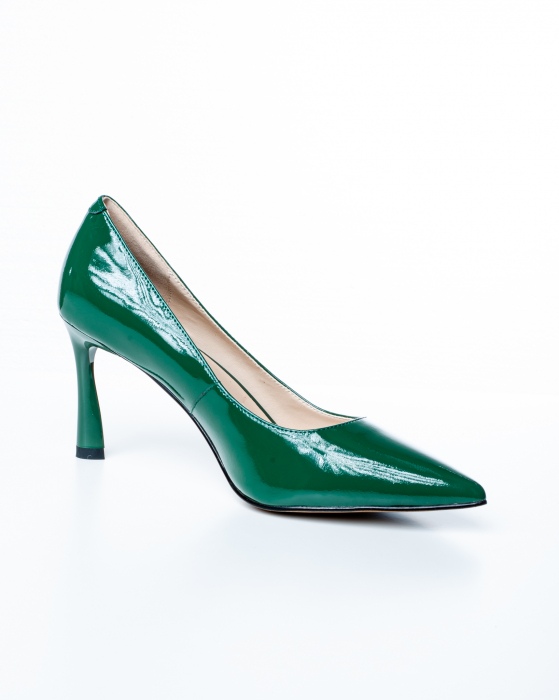 Pantofi de piele naturala Epica 2463 - 8 cm  verzi [3]