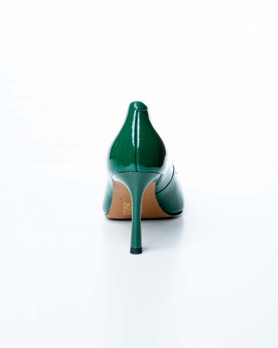 Pantofi de piele naturala Epica 2463 - 8 cm  verzi [6]