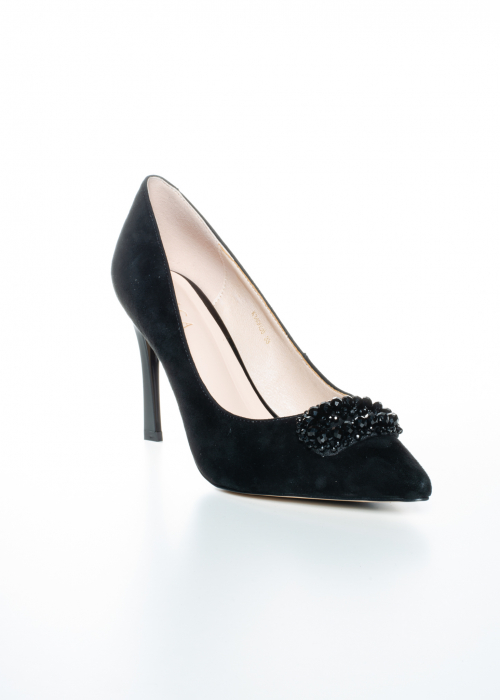 Pantofi de piele naturala Epica 2540 negri [7]