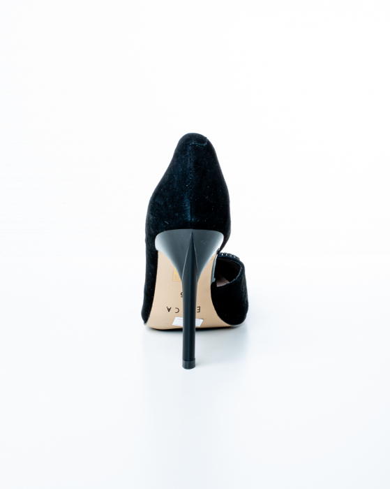 Pantofi de piele naturala Epica 3000 - 10 cm  negri [6]