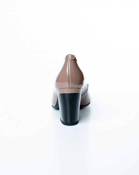 Pantofi de piele naturala Epica 3002 - 7 cm  maro [6]