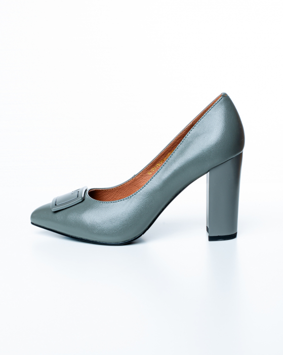 Pantofi de piele naturala Epica 3003 - 9 cm  verzi [8]