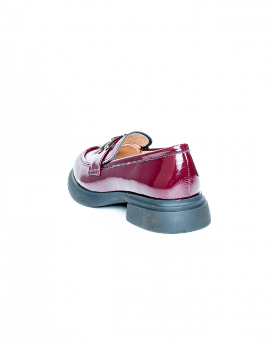 Pantofi de piele naturala Epica 3249 - 3 cm  bordo [8]