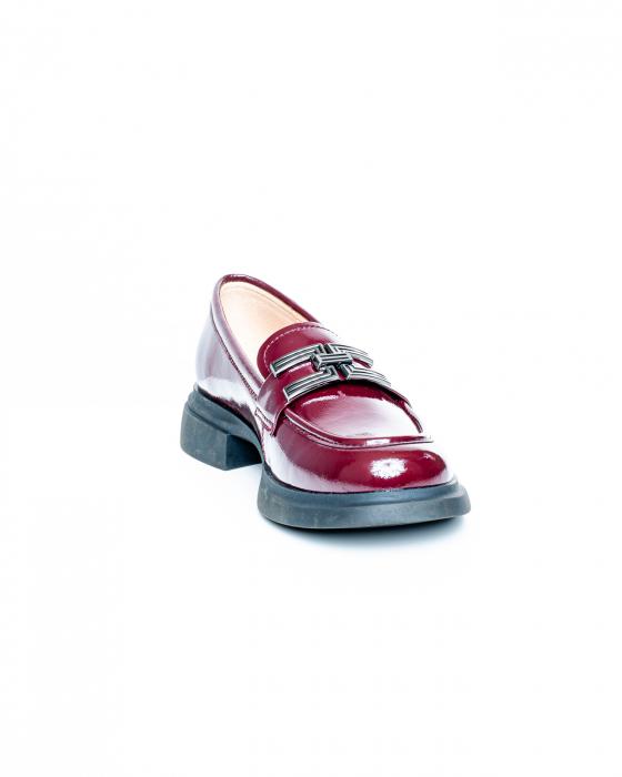 Pantofi de piele naturala Epica 3249 - 3 cm  bordo [4]