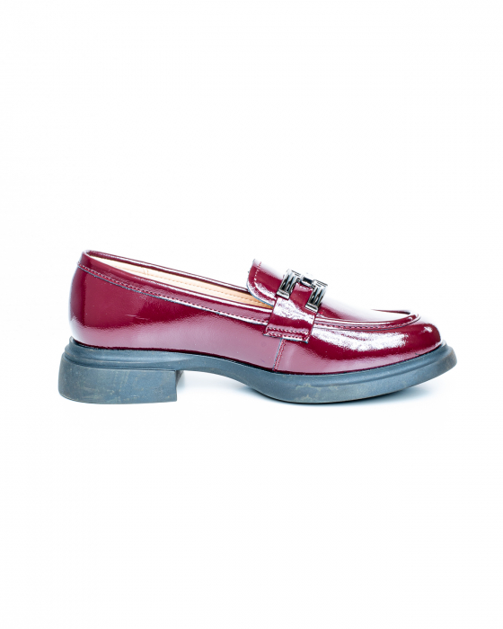 Pantofi de piele naturala Epica 3249 - 3 cm  bordo [5]