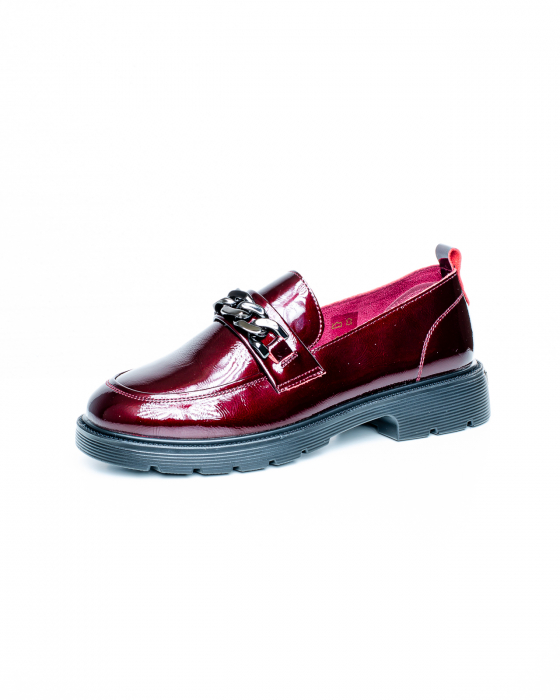 Pantofi de piele naturala Epica 3253 - 3 cm  bordo [2]