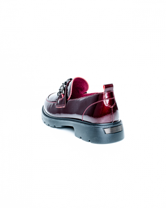 Pantofi de piele naturala Epica 3253 - 3 cm  bordo [8]
