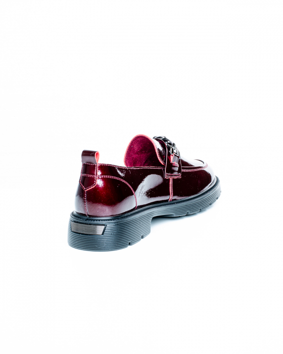 Pantofi de piele naturala Epica 3253 - 3 cm  bordo [6]