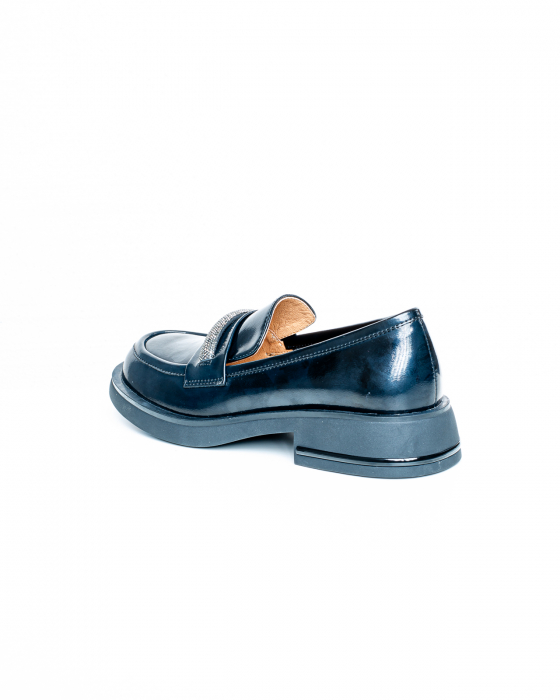 Pantofi de piele naturala Epica 3268 - 3 cm  negri [8]