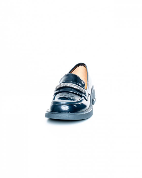 Pantofi de piele naturala Epica 3268 - 3 cm  negri [3]