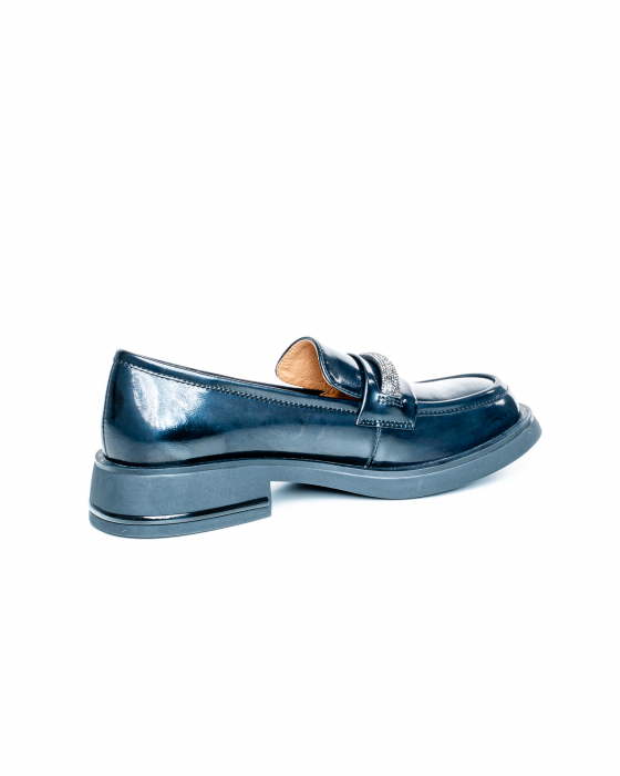 Pantofi de piele naturala Epica 3268 - 3 cm  negri [6]