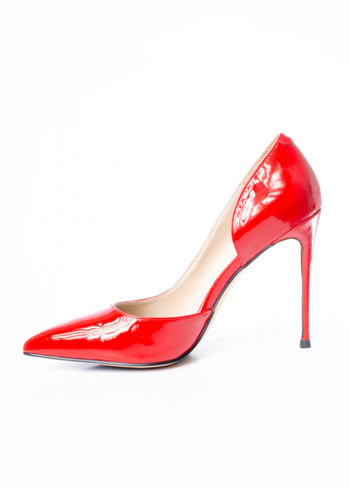 Pantofi de piele naturala Epica 656 rosii [9]