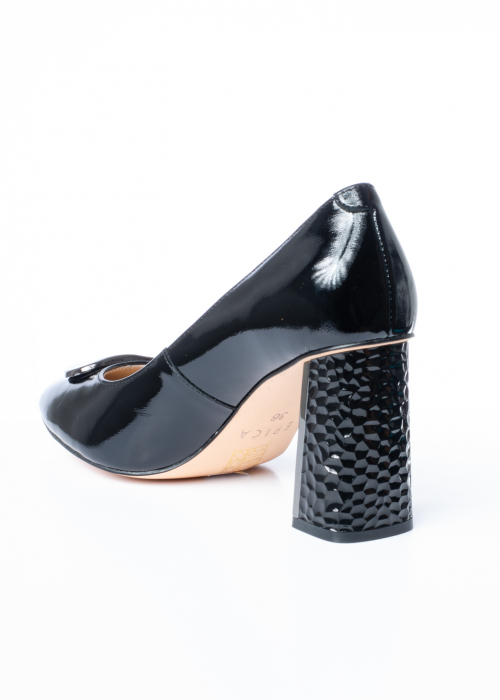 Pantofi de piele naturala Epica 660 negri [7]