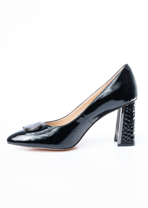 Pantofi de piele naturala Epica 660 negri [8]