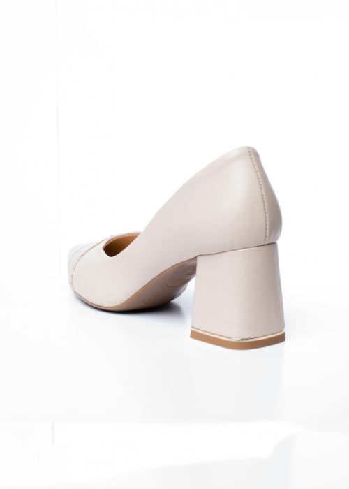 Pantofi de piele naturala Kordel 1179 crem [8]