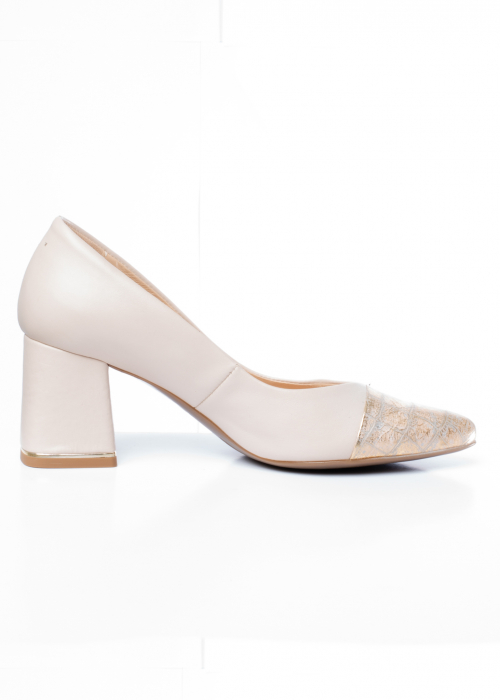 Pantofi de piele naturala Kordel 1179 crem [5]