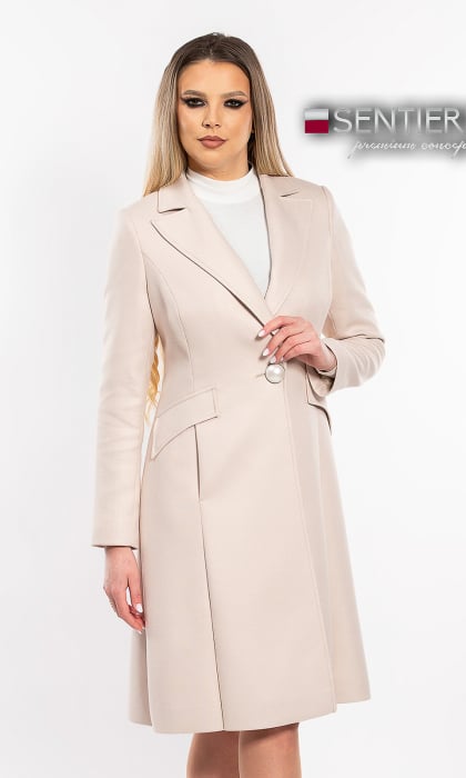 Pardesiu de lână Sentierri 838 bej [1]