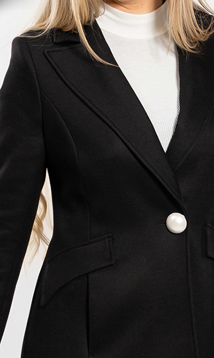 Pardesiu de lână Sentierri 838 negru [3]