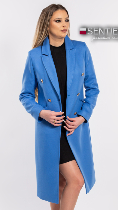Pardesiu de lână Sentierri 839 albastru-marin [1]