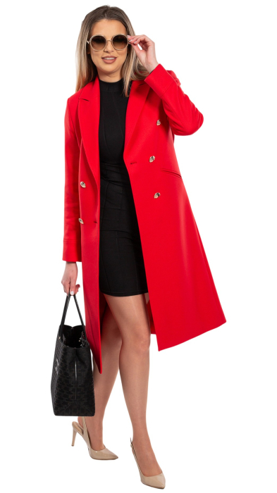 Pardesiu de lână Sentierri 839 rosu [3]