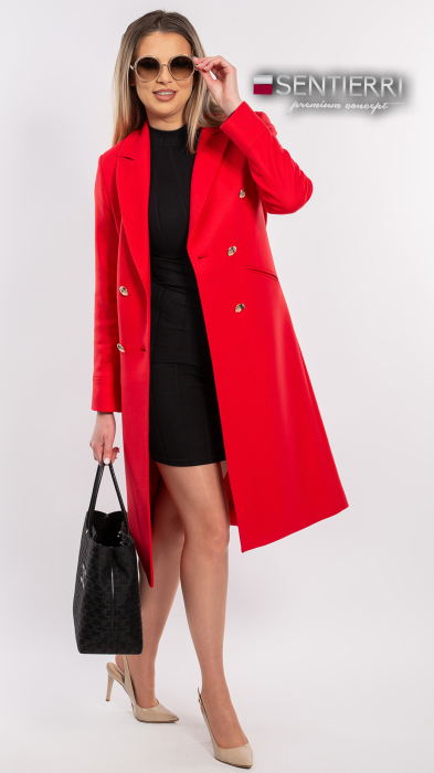 Pardesiu de lână Sentierri 839 rosu [2]