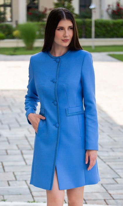 Pardesiu de lână Sentierri 840 pudra [5]