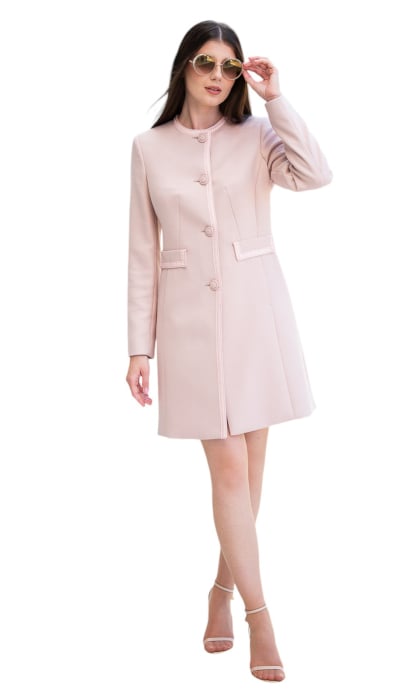 Pardesiu de lână Sentierri 840 pudra [6]