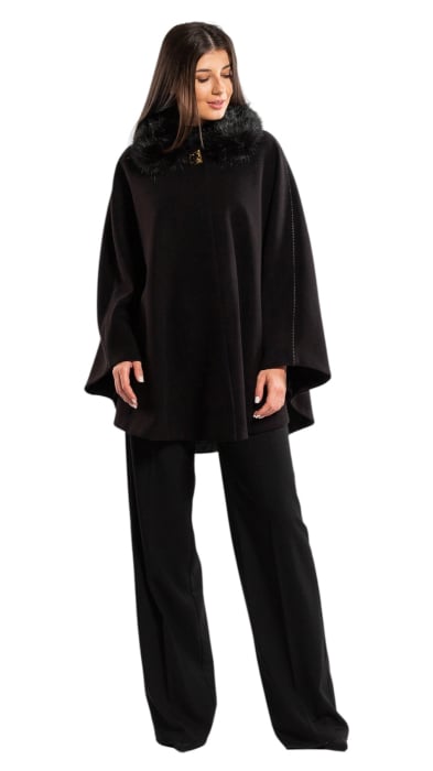 Pelerina de lână Sentierri 859 neagra [4]