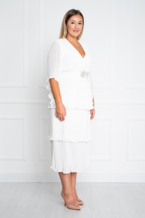 Rochie Ad midi alba [2]