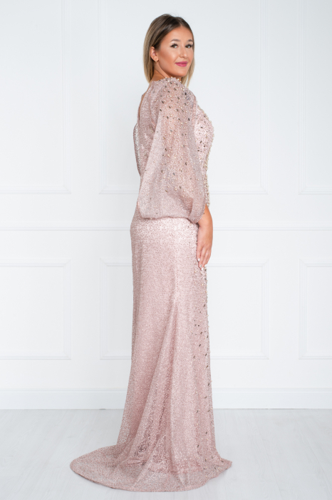 Rochie Addy lunga pudra [3]