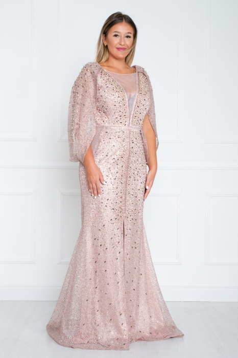 Rochie Addy lunga pudra [2]