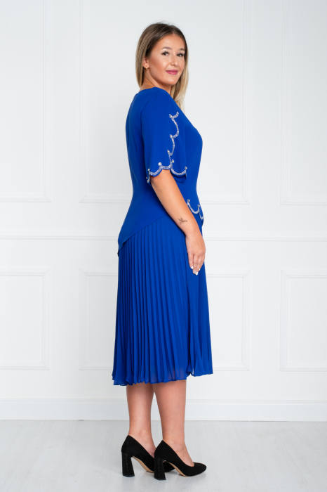 Rochie Adina midi albastra [4]