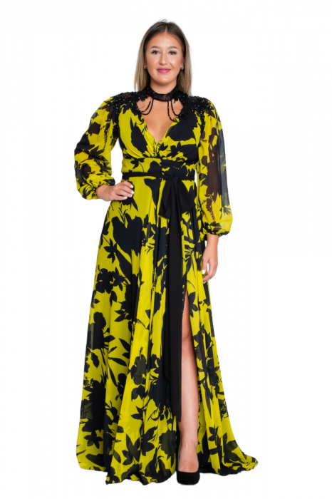 Rochie Aelia lunga olive [5]