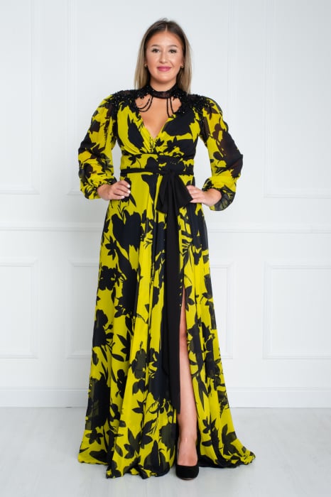 Rochie Aelia lunga olive [2]