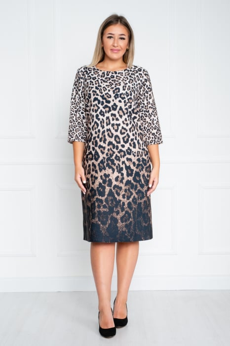 Rochie Ailis midi animal-print [1]