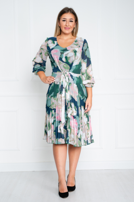 Rochie Aimee midi verde [2]