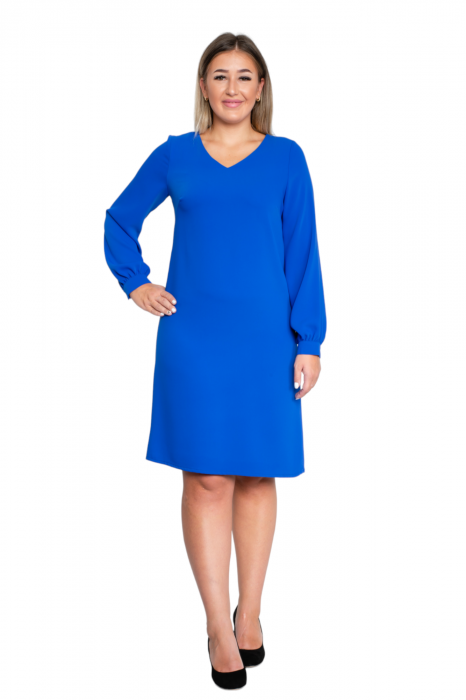 Rochie Aislinn midi albastra [5]